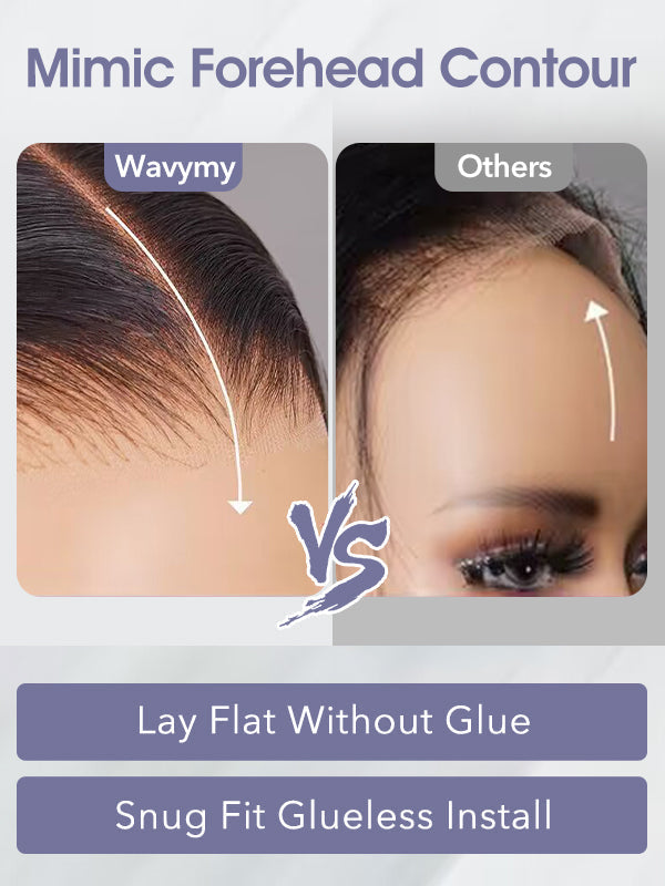 13x6 Glueless Lace Front Wig – Pre-Everything Drawstring Dome Cap, 180% Density Wear & Go Wig – US Stock